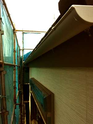 (株)建築士事務所民家 木造三階建て新築工事の雨樋